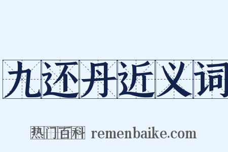 九还丹近义词是什么意思的图片
